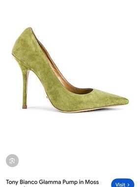 TONY BIANCO Glamma Pump in Moss Suede, Size: 9